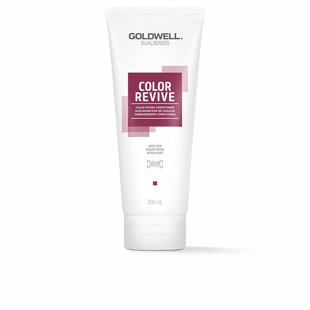 Weiße Tube mit Goldwell Dualsenses Color Revive. Aufschrift: COLOR REVIVE, Color-Giving Conditioner. 200 ml.