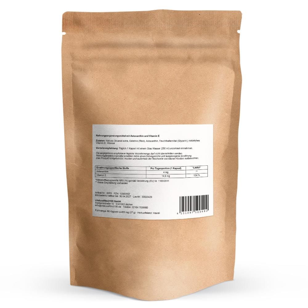 vitalundfitmit100® Astaxanthin Kapseln