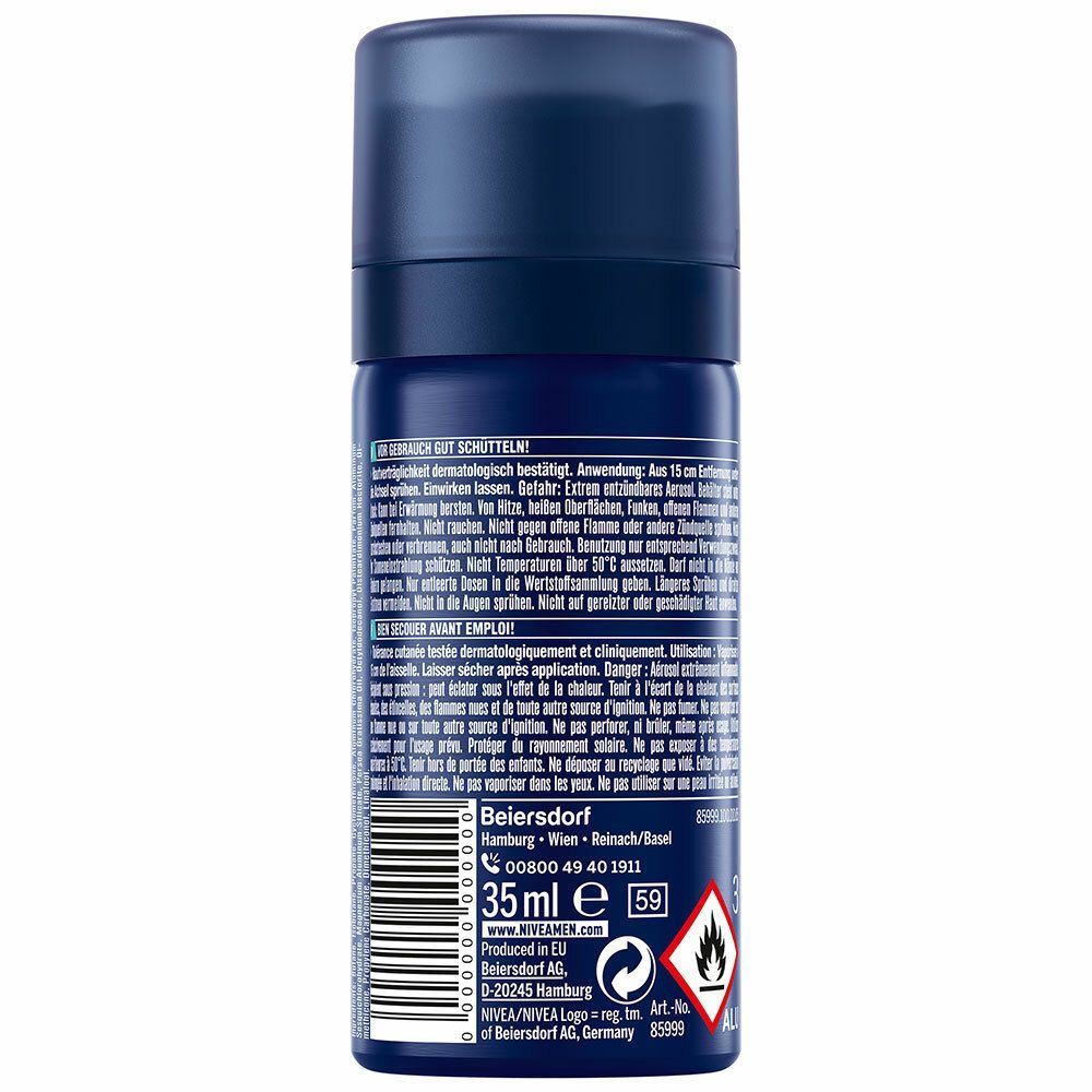 Nivea MEN Deo Spray dry active mini Antitranspir. 35 ml