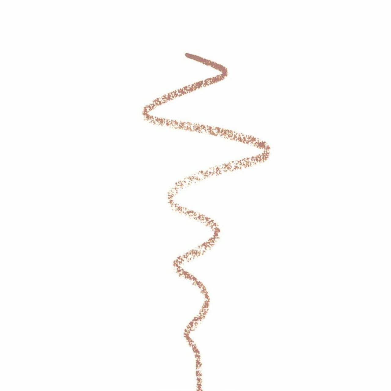 Zickzacklinie, gezeichnet mit einem rosafarbenen Mineral Eye Styler.