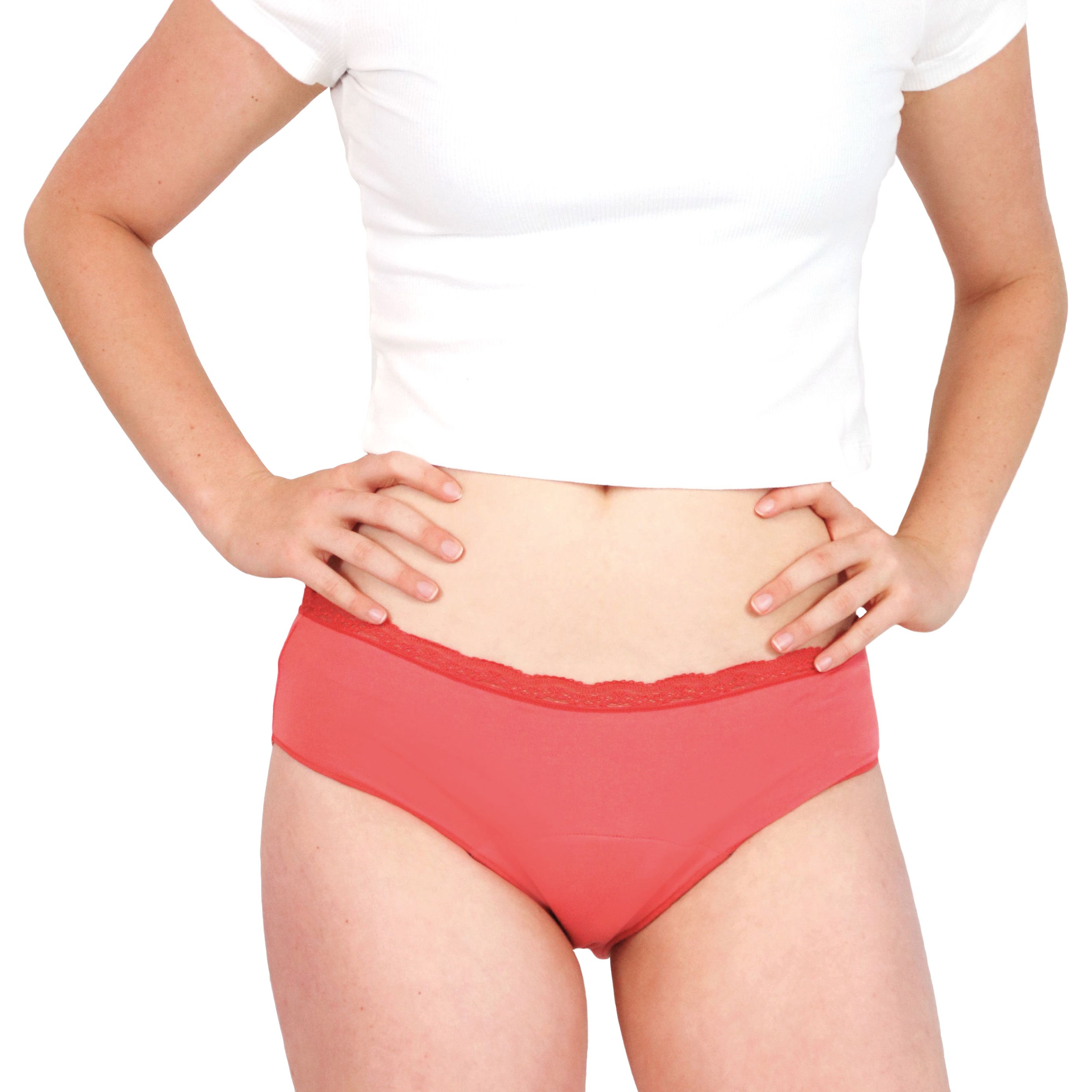 Menstruationsunterwäsche High Waist Salbei