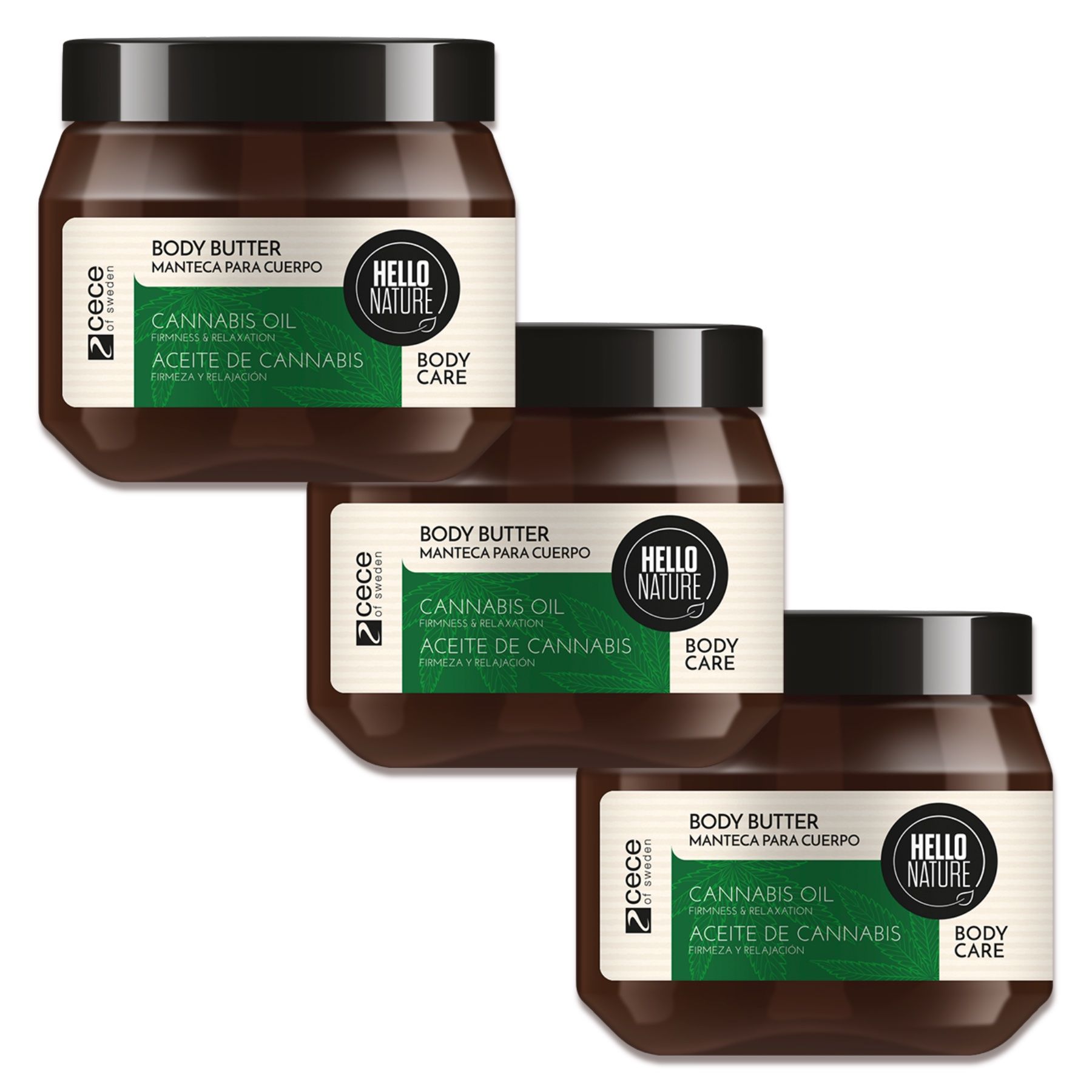 Hello Nature Körperbutter  Body Butter für Hautpflege Cannabis Hanföl
