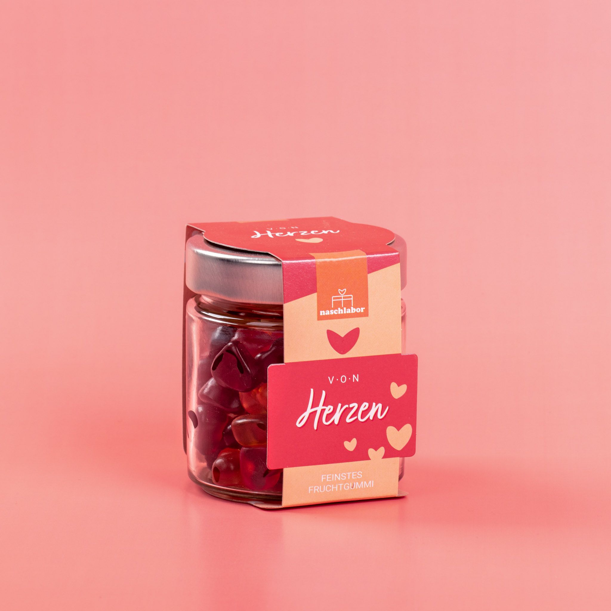 naschlabor 8 Gläser Fruchtgummi Von Herzen Groß-Verpackung