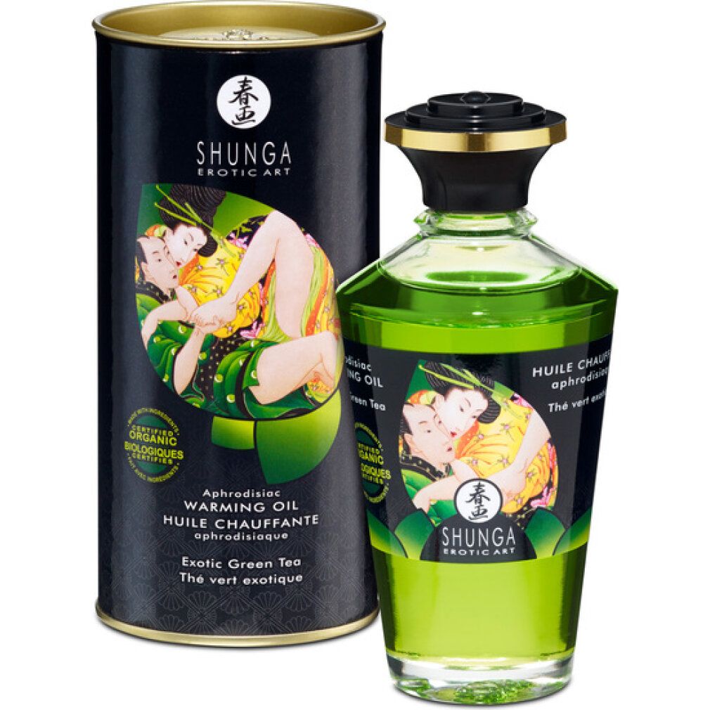 Shunga - Massageöl mit Aroma Green Tea