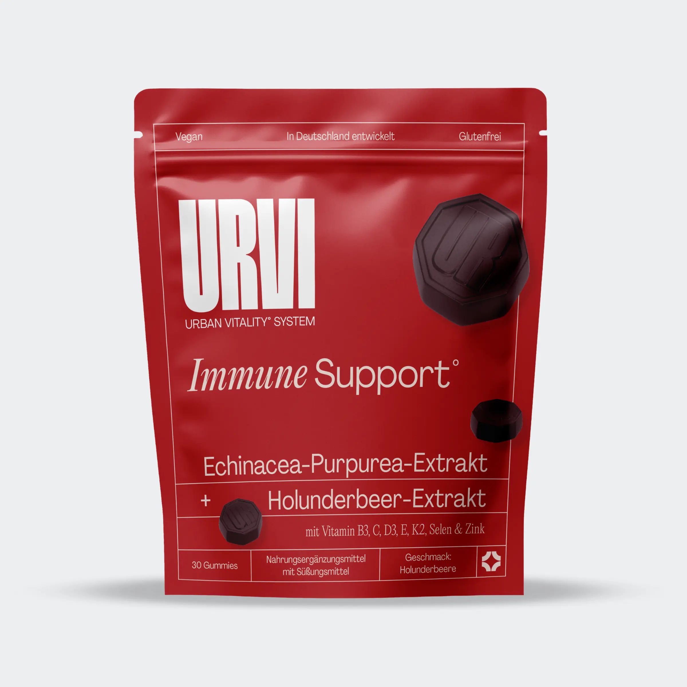 URVI® Immune Support - mit Echinacea, Holunderbeere & Multivitaminen