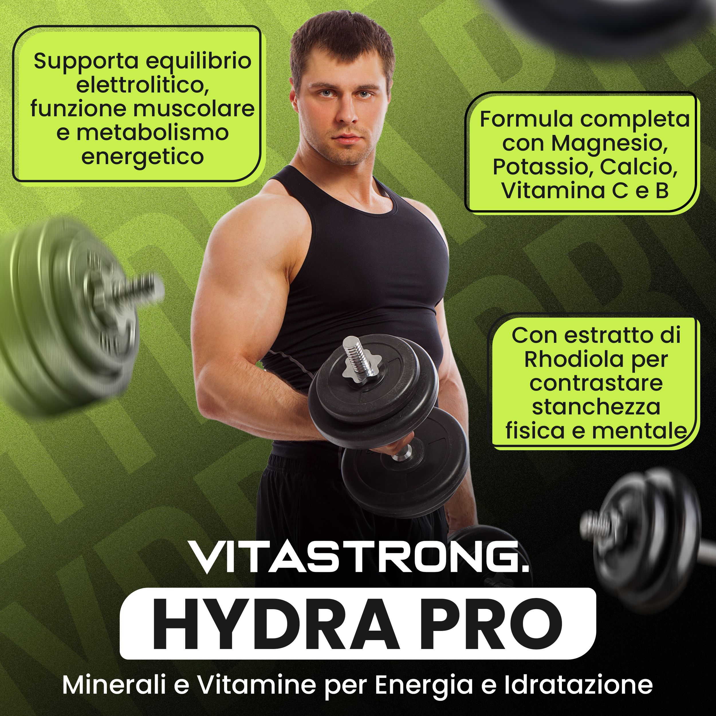 Vitastrong Hydra Pro - 250 g, Fortschrittliche Rehydrierung und Energiewiederherstellung