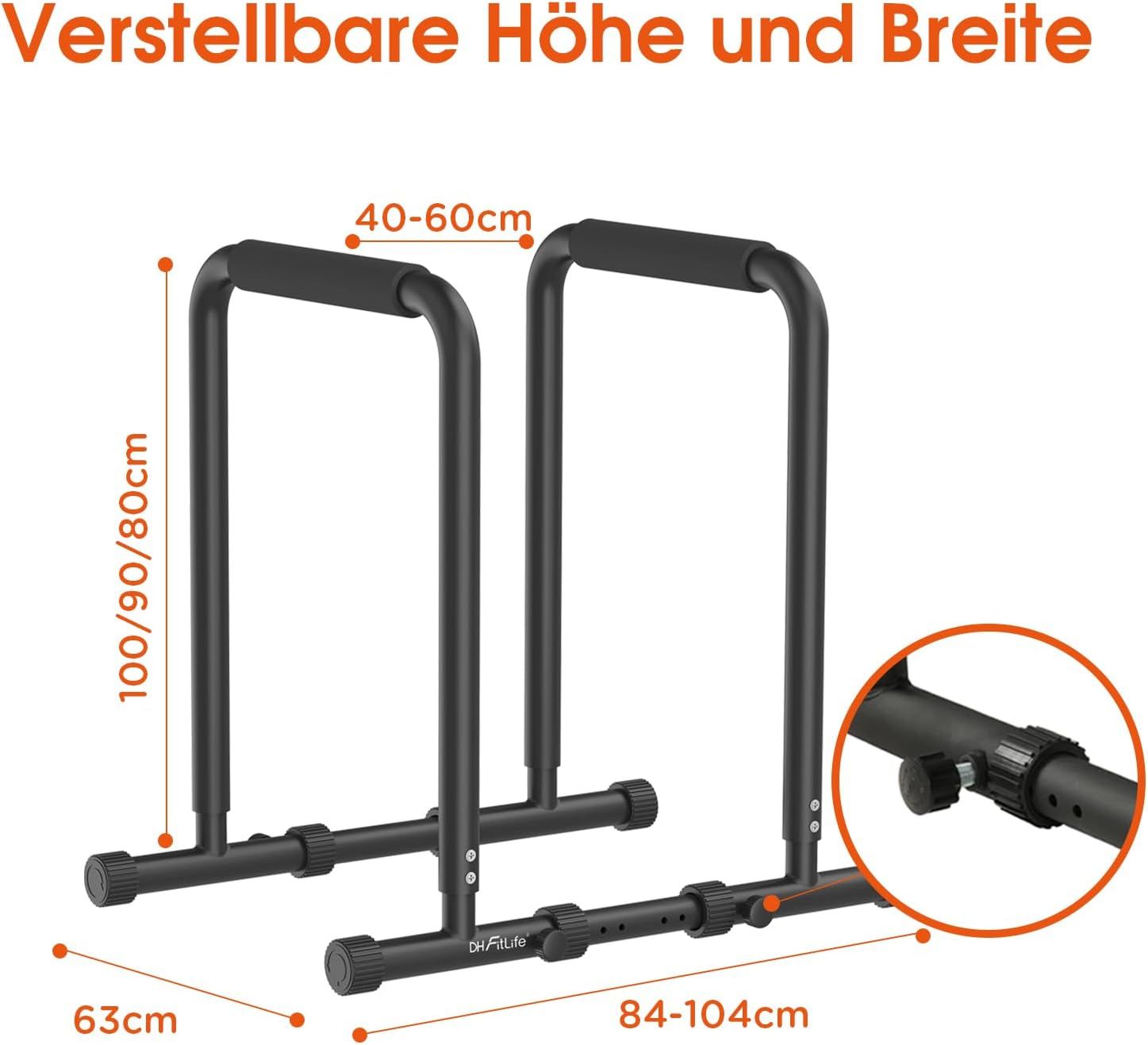 DH FitLife höhenverstellbar Dip Station