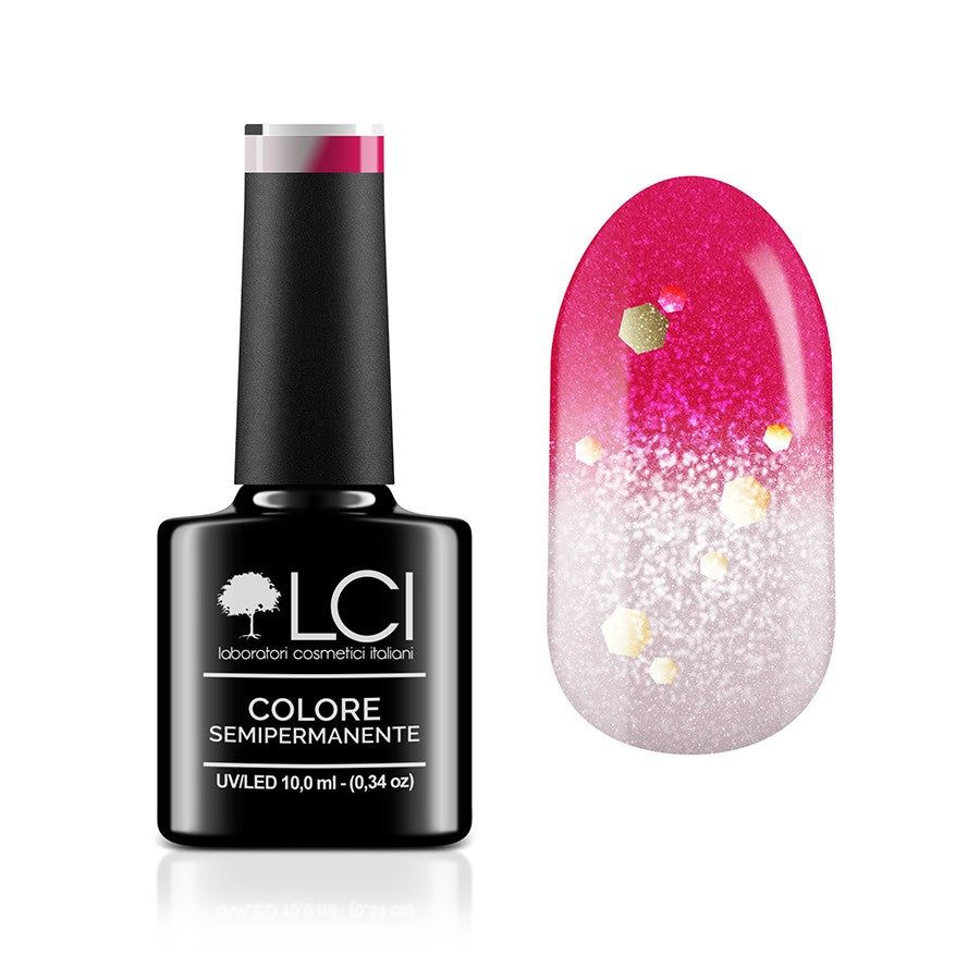 LCI Cosmetics - Smalto Semipermanente LCI - Rosa Big Babol Glitter