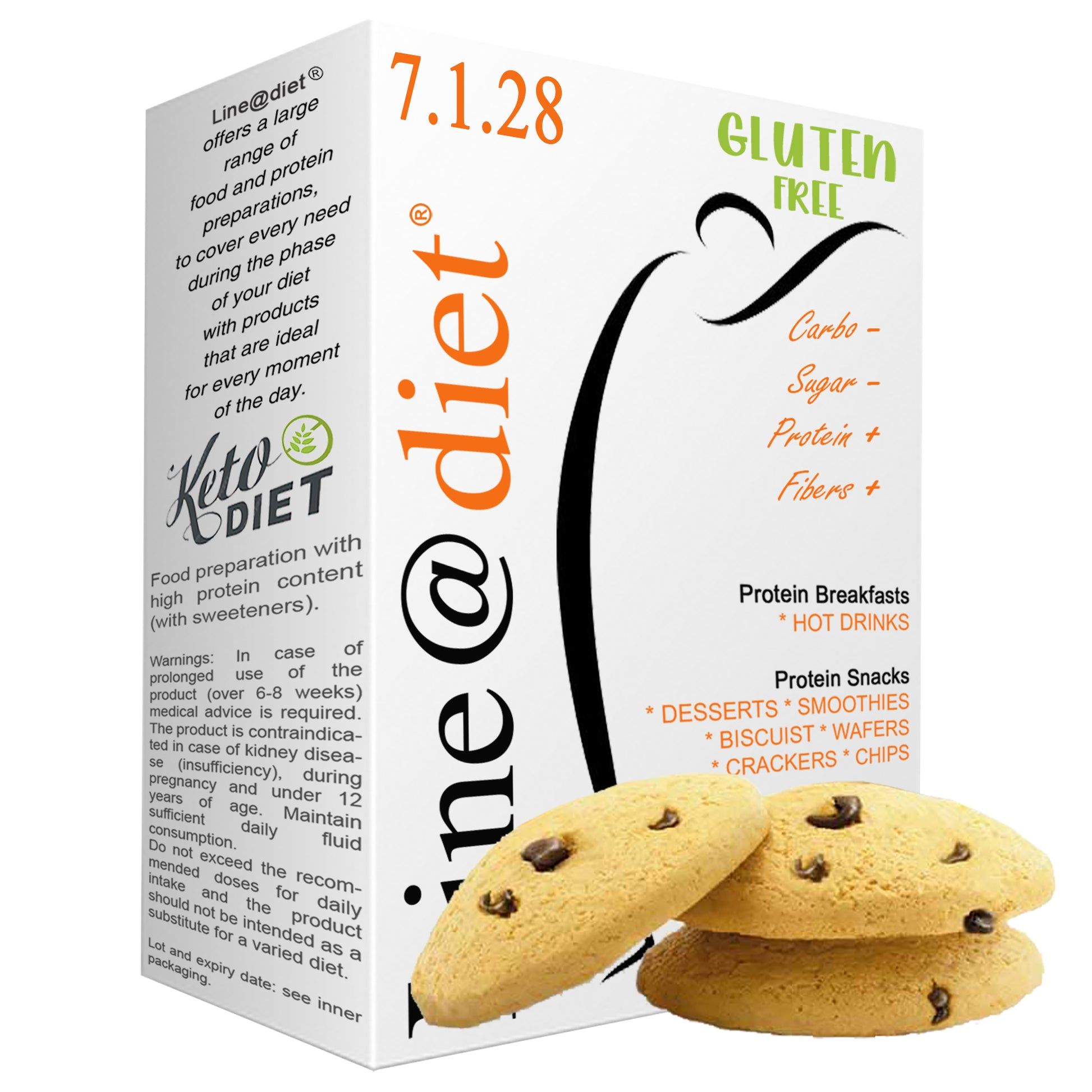 Frollini Keto Senza Glutine alla vaniglia con gocce di cioccolato