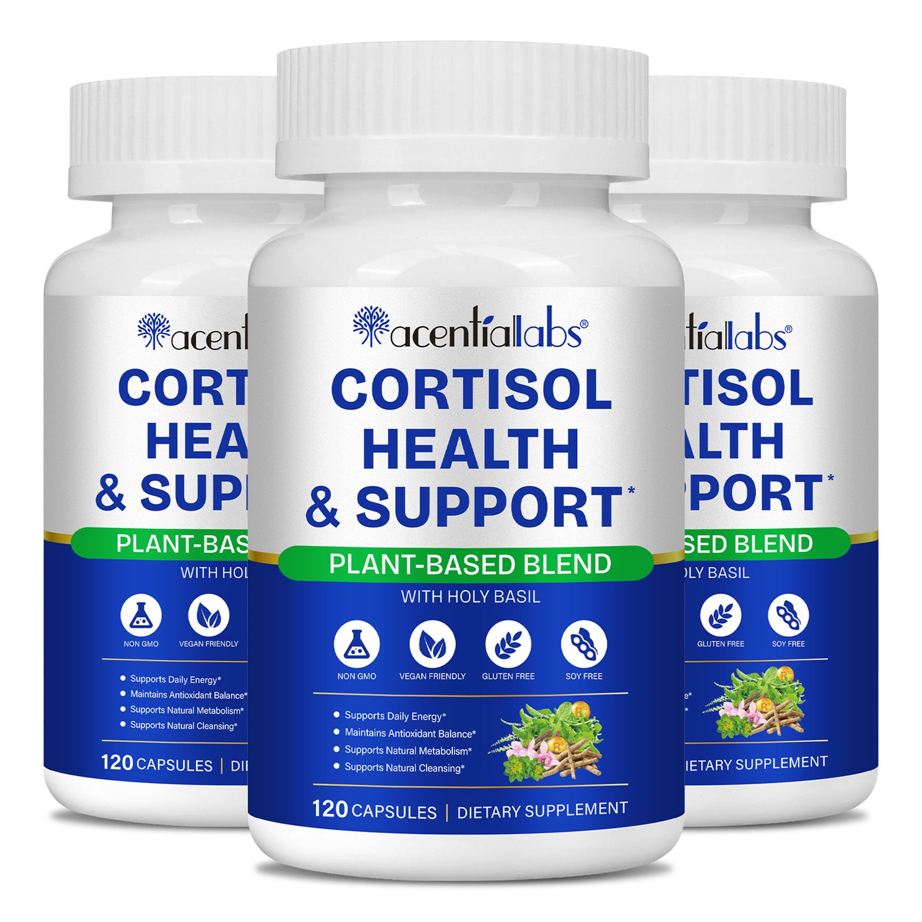 Aliver Cortisol Support Unterstützung Komplex Ashwagandha Magnesium Kapseln 3x120 St Weichkapseln