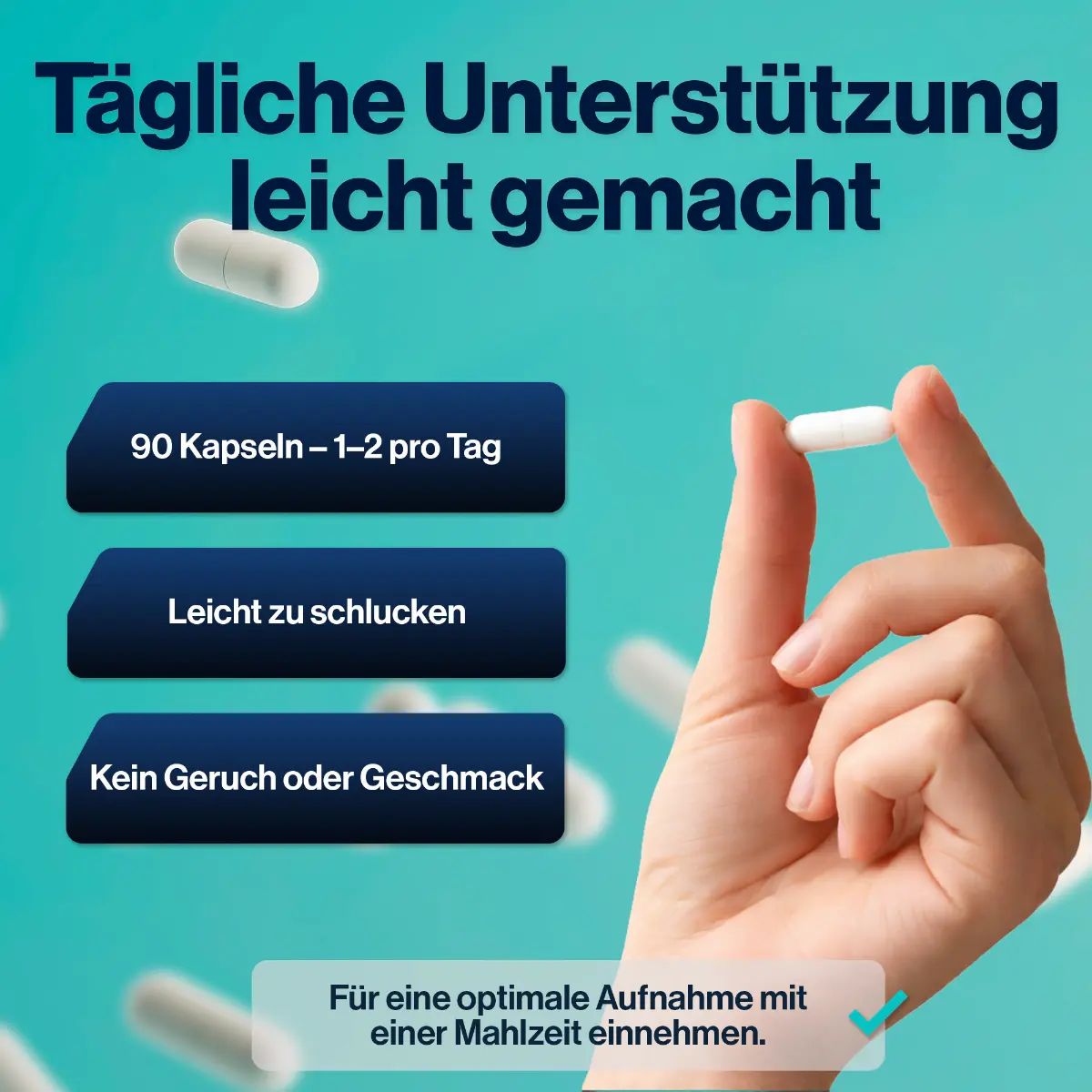 4 HIM & HER Magnesium Glycinat – 250 mg – 4-in-1 Komplex mit B6