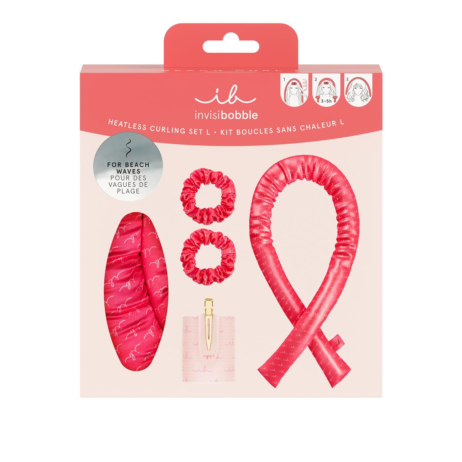 Invisibobble Beach Curl Set L, Haargummi-Set für Waves 10x10x8 kg