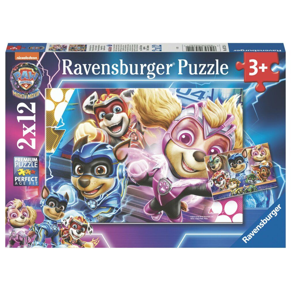 Ravensburger - Paw Patrol The Mighty Movie 2x12p - (10105721)