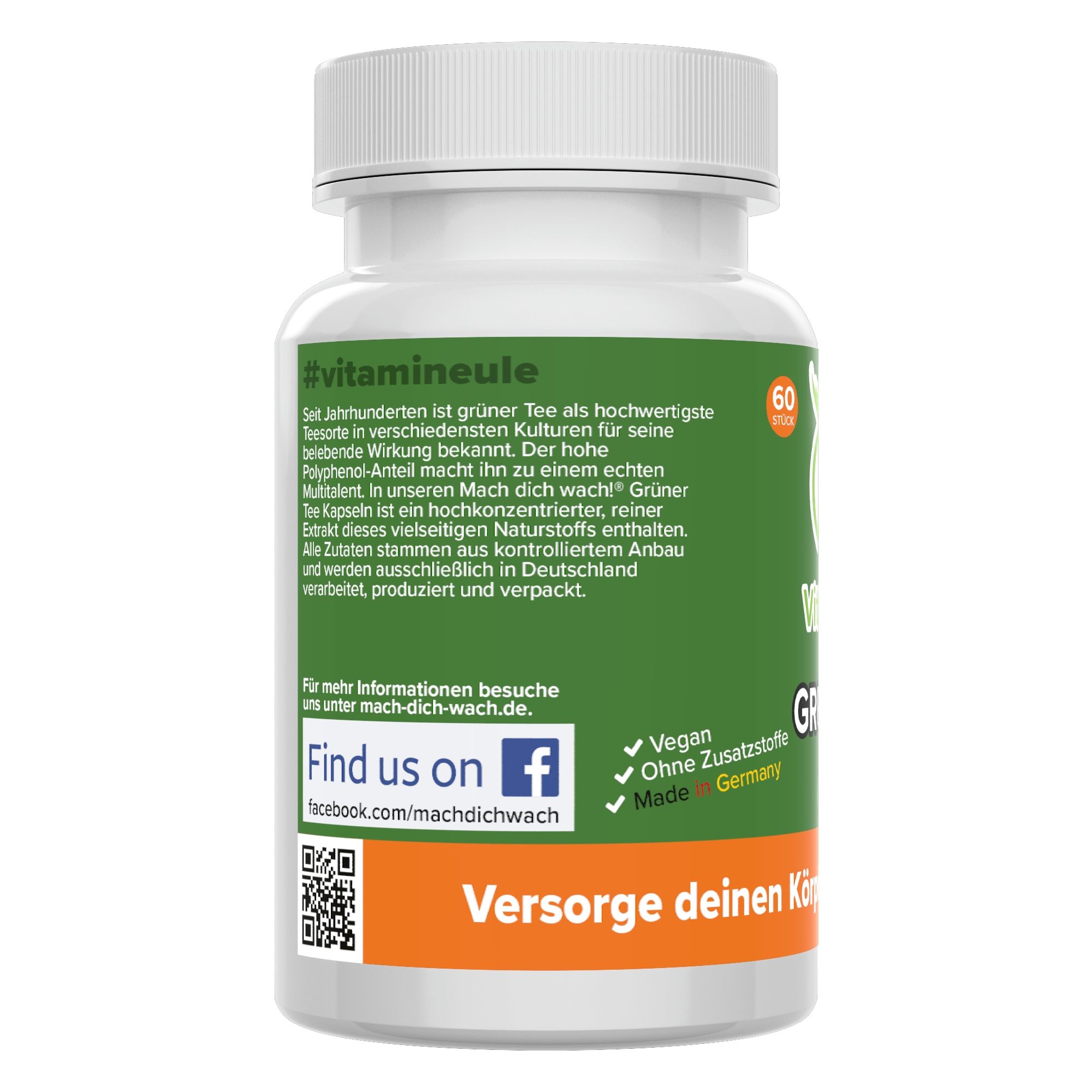 Grüner Tee Kapseln Mach dich wach!® 60 St Shop Apotheke