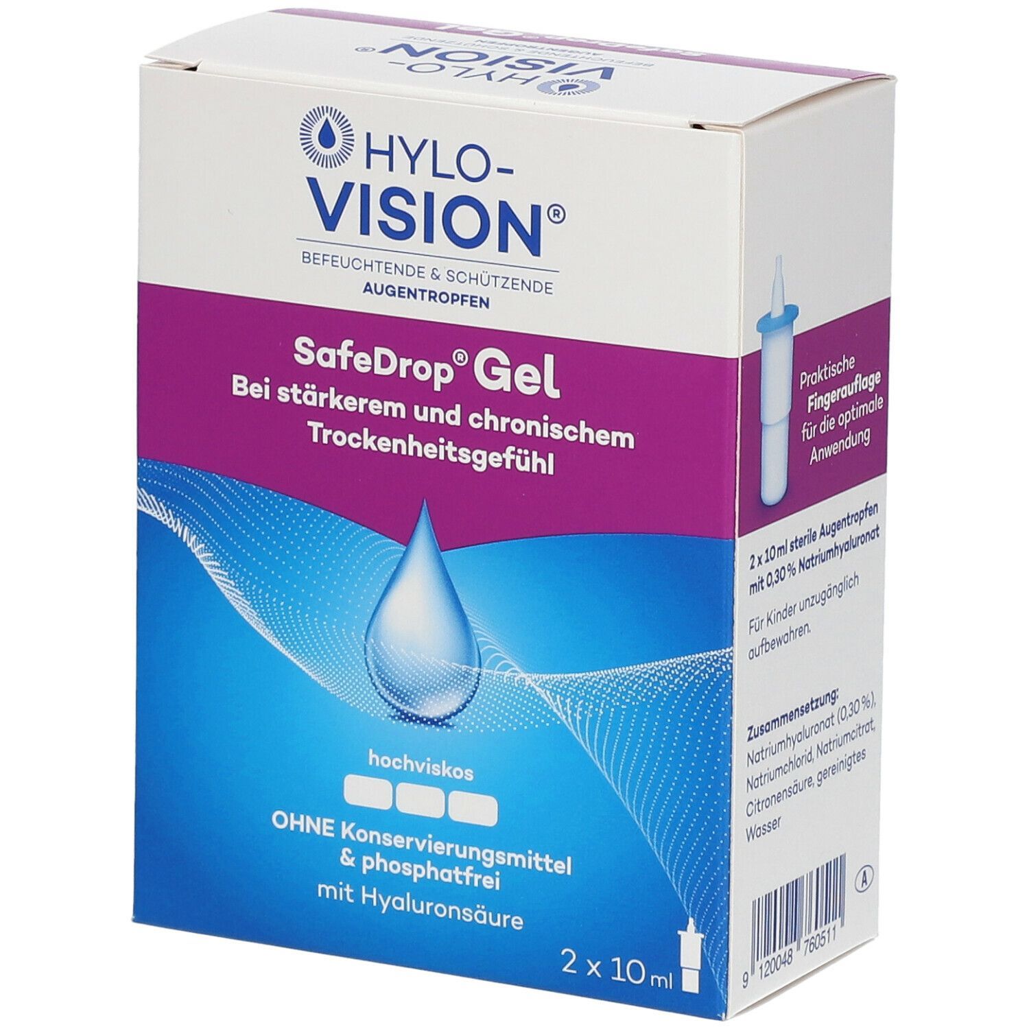 Hylo-Vision Safedrop Gel Augentropfen