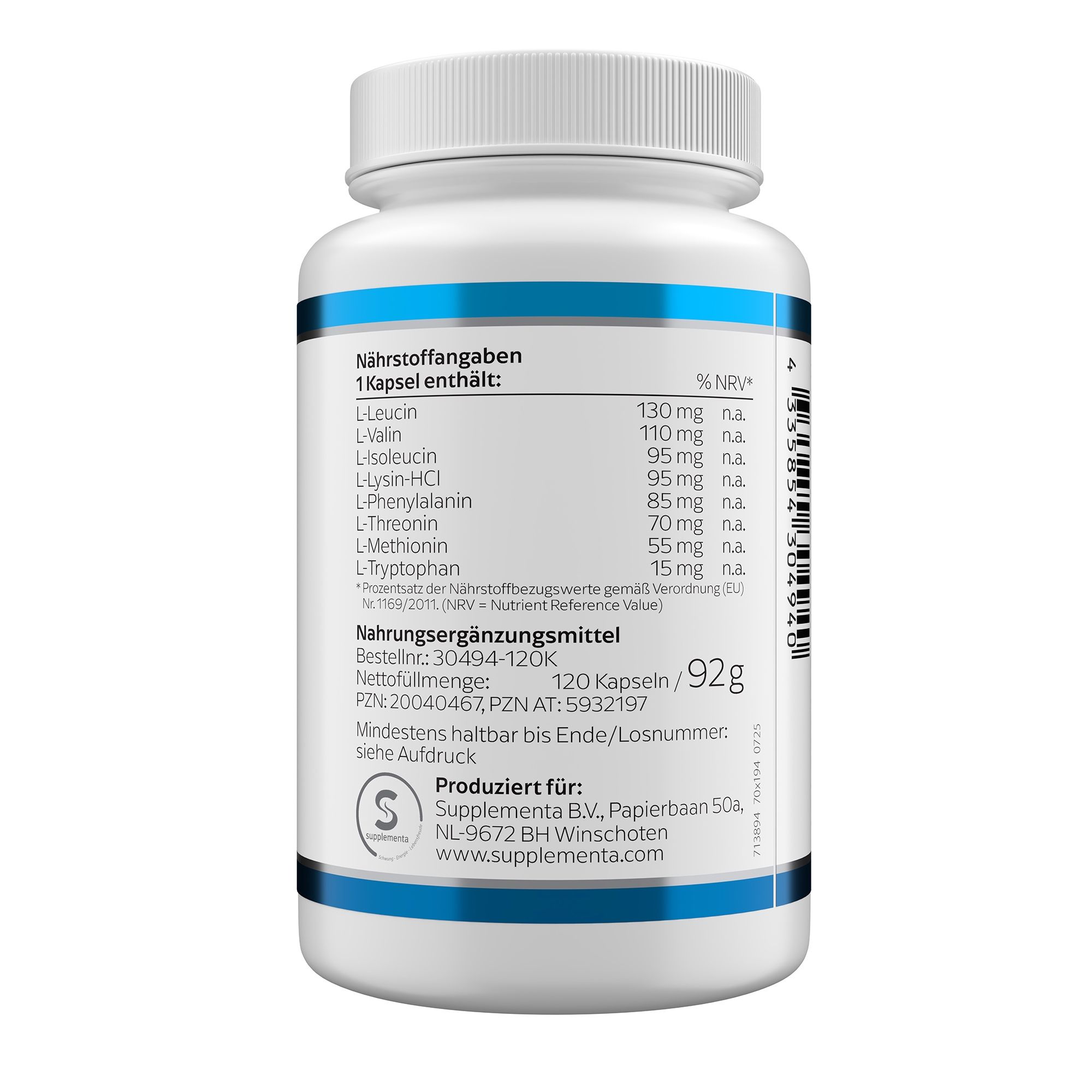 Klean Labs Aminosäuren MAP-Komplex vegan