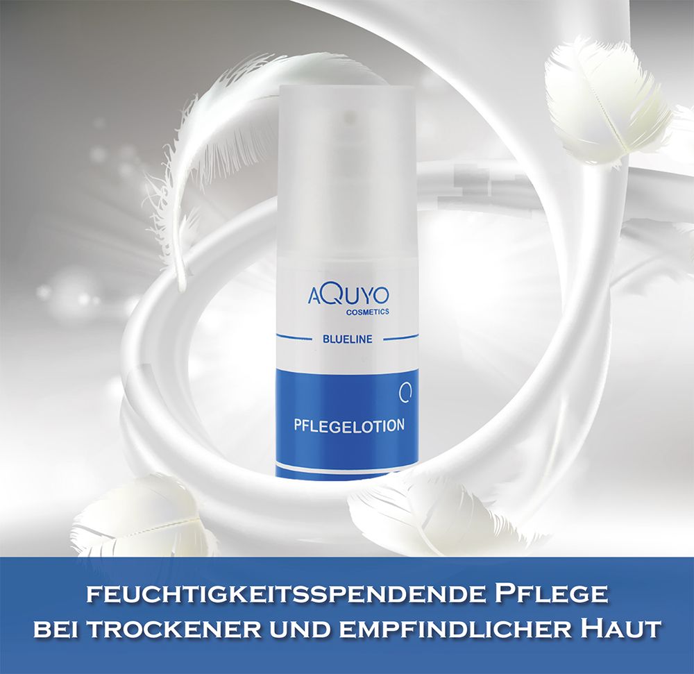 Blueline Pflegelotion 5% Urea Creme Lotion, Körperlotion für trockene & empfindliche Haut