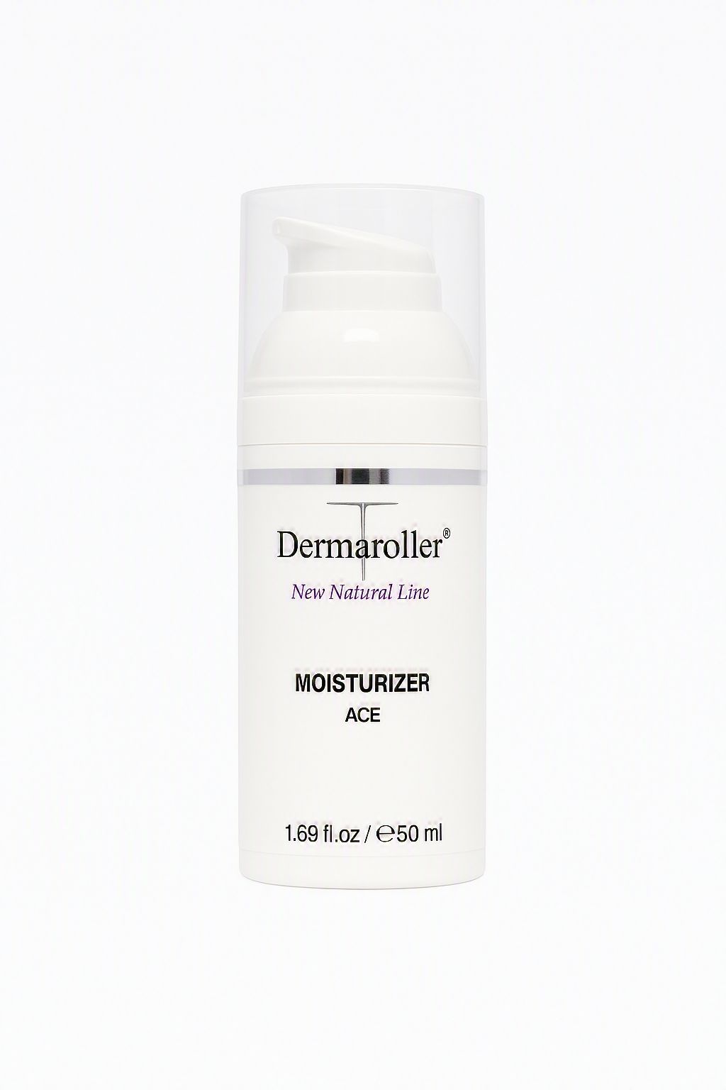 Dermaroller Moisturizer ACE Spenderflasche mit Pumpspender, 50 ml.