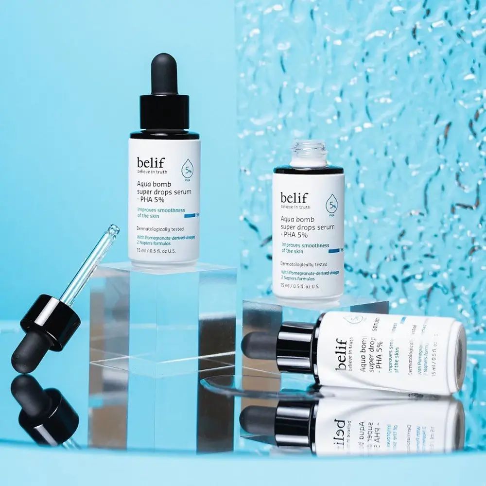 Belif Aqua Bomb Super Drops PHA 5% – feuchtigkeitsspendendes Gesichtsserum