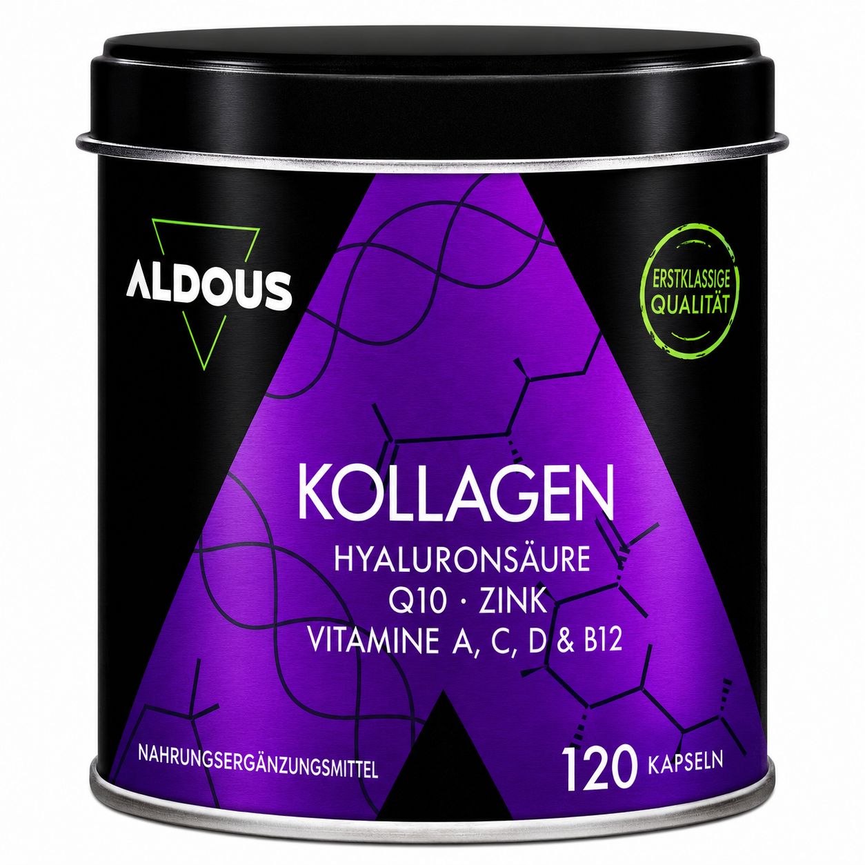 Aldous Kollagen + Hyaluronsäure + Coenzym Q10  Kapsel