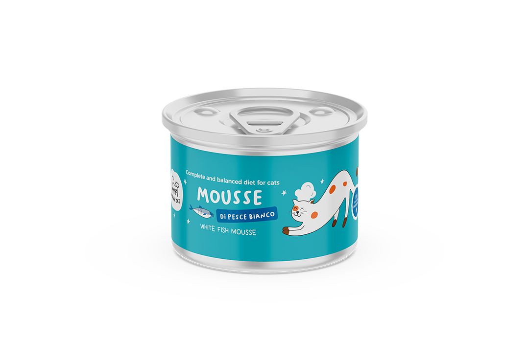 HYGGEDOG - Mousse di pesce bianco - 1 scatoletta