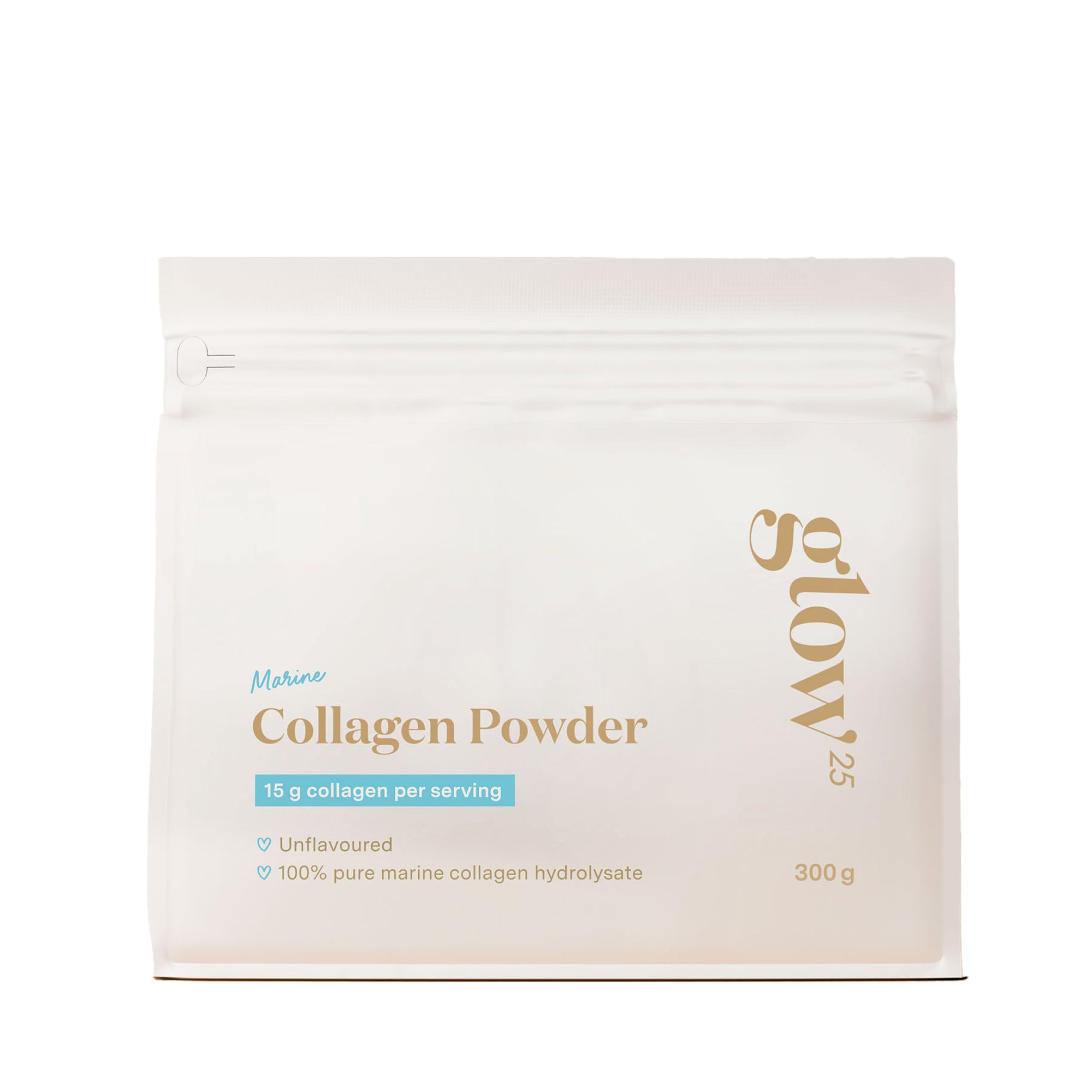 Glow25® Marine Collagen Pulver [300g] - Perfekte Löslichkeit - Fisch Kollagen