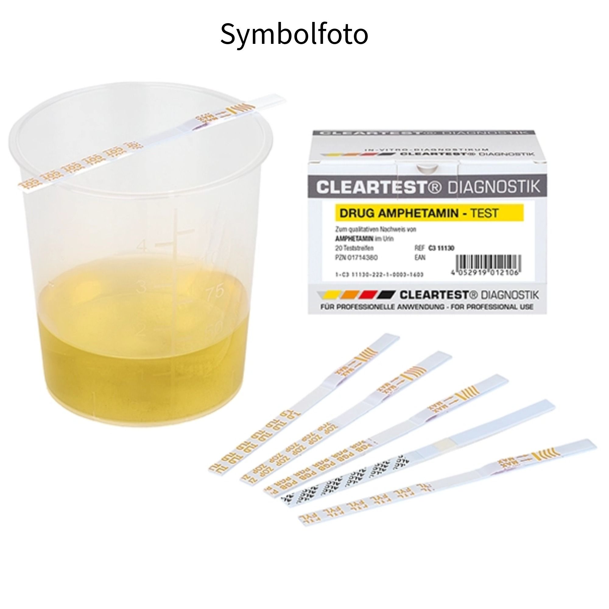 Cleartest Amphetamin Urin Schnelltest AMP Drogenteststreifen qualitativ