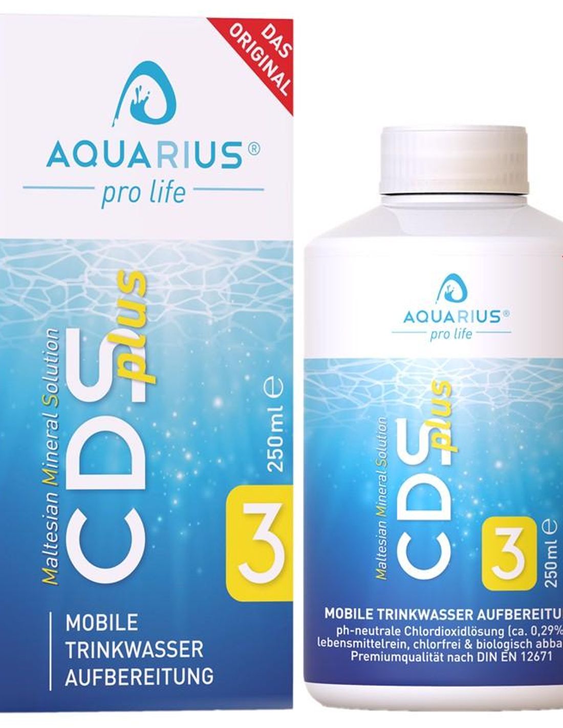 AQUARIUS pro life - CDSplus | CDS/CDL Chlordioxid-Lösung