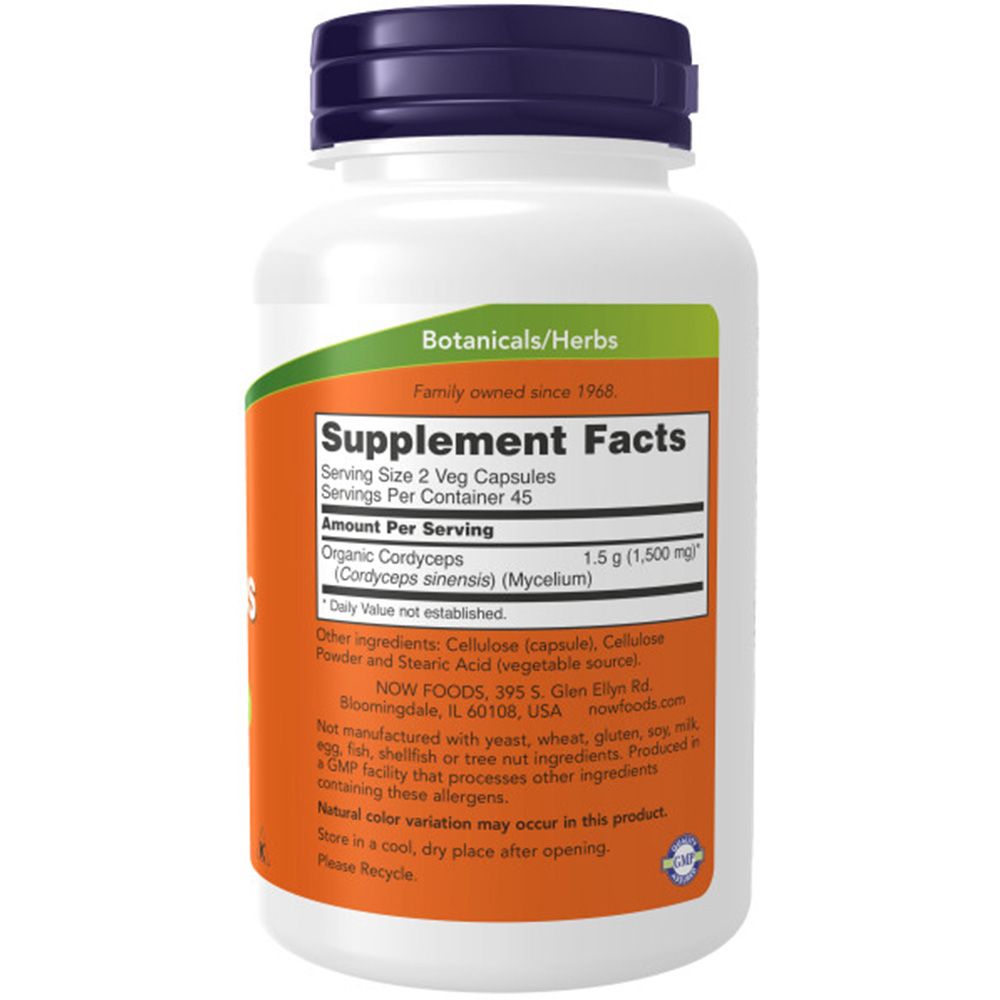 Now Foods, Cordyceps, 750mg