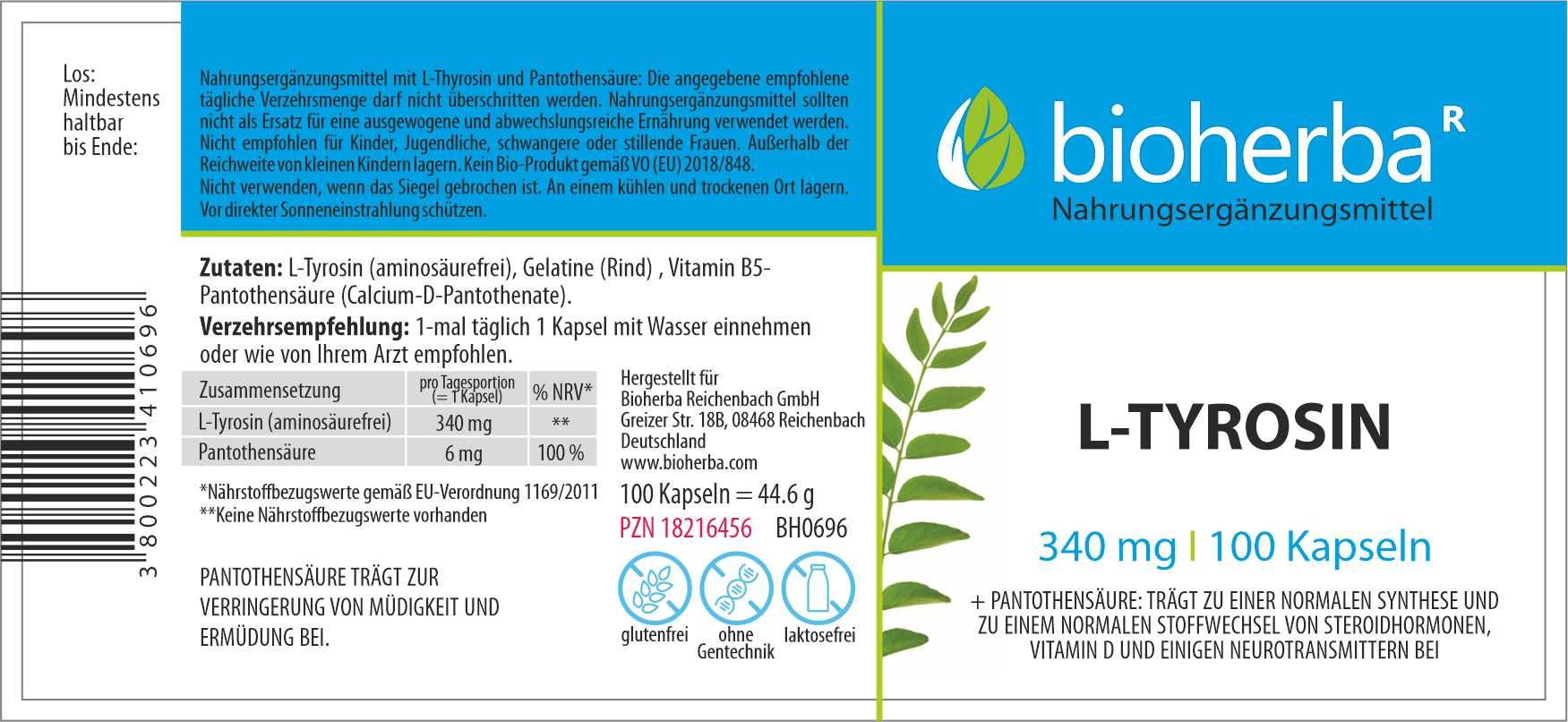 Bioherba L-Tyrosin Kapseln