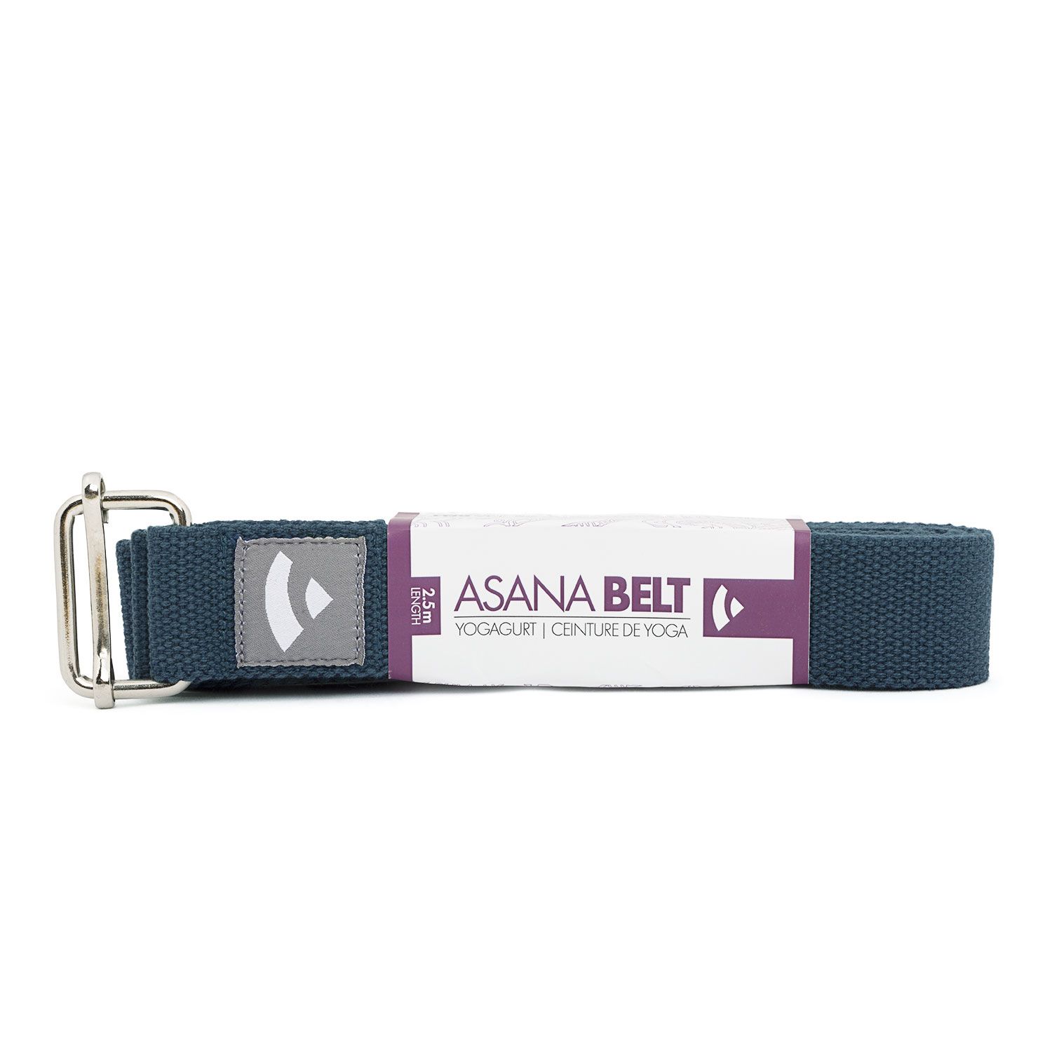 Yogagurt Asana Belt, Schiebeschnalle Baumwolle marineblau 910-NB