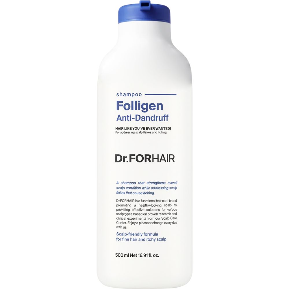 Dr. FORHAIR Folligen Anti-Dandruff Shampoo – Anti-Schuppen Shampoo für Kopfhautpflege