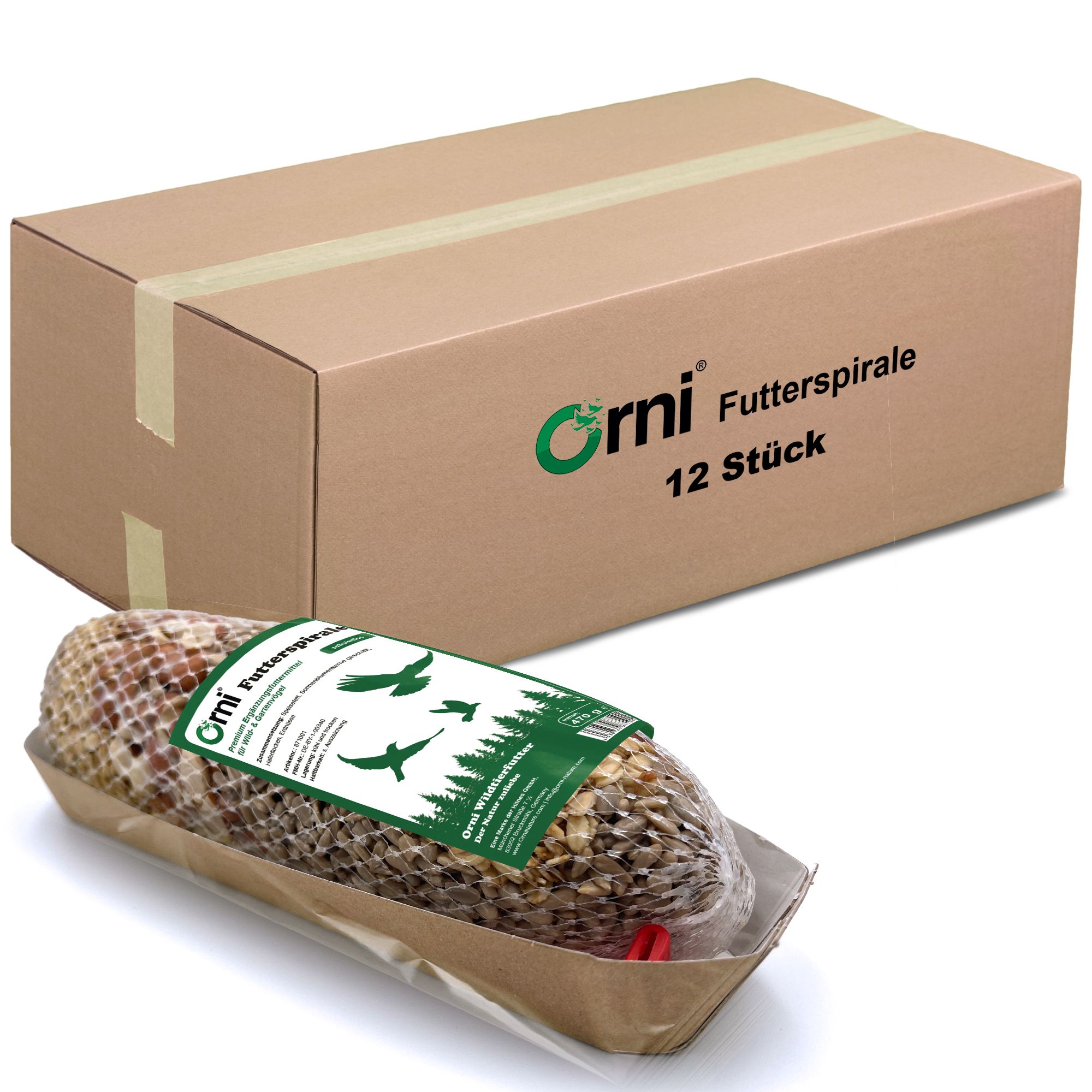 Orni Futterspirale für Wildvögel 12 St