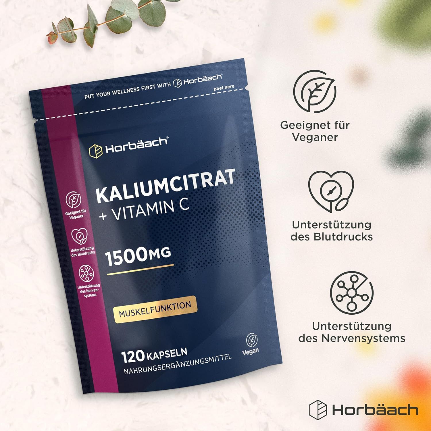 Horbäach Kaliumcitrat mit Vitamin C