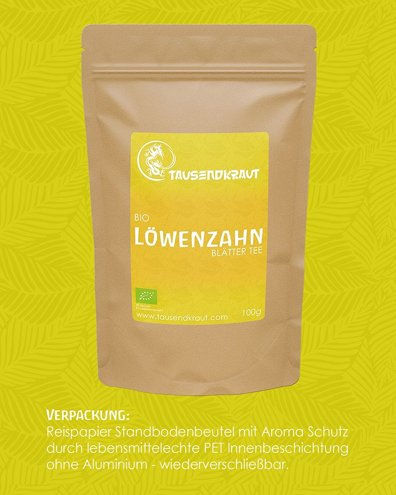 Tausendkraut Löwenzahnblätter Tee BIO