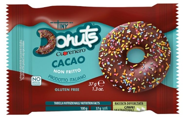Donuts Cacao Monodose Senza Glutine - Cuorenero