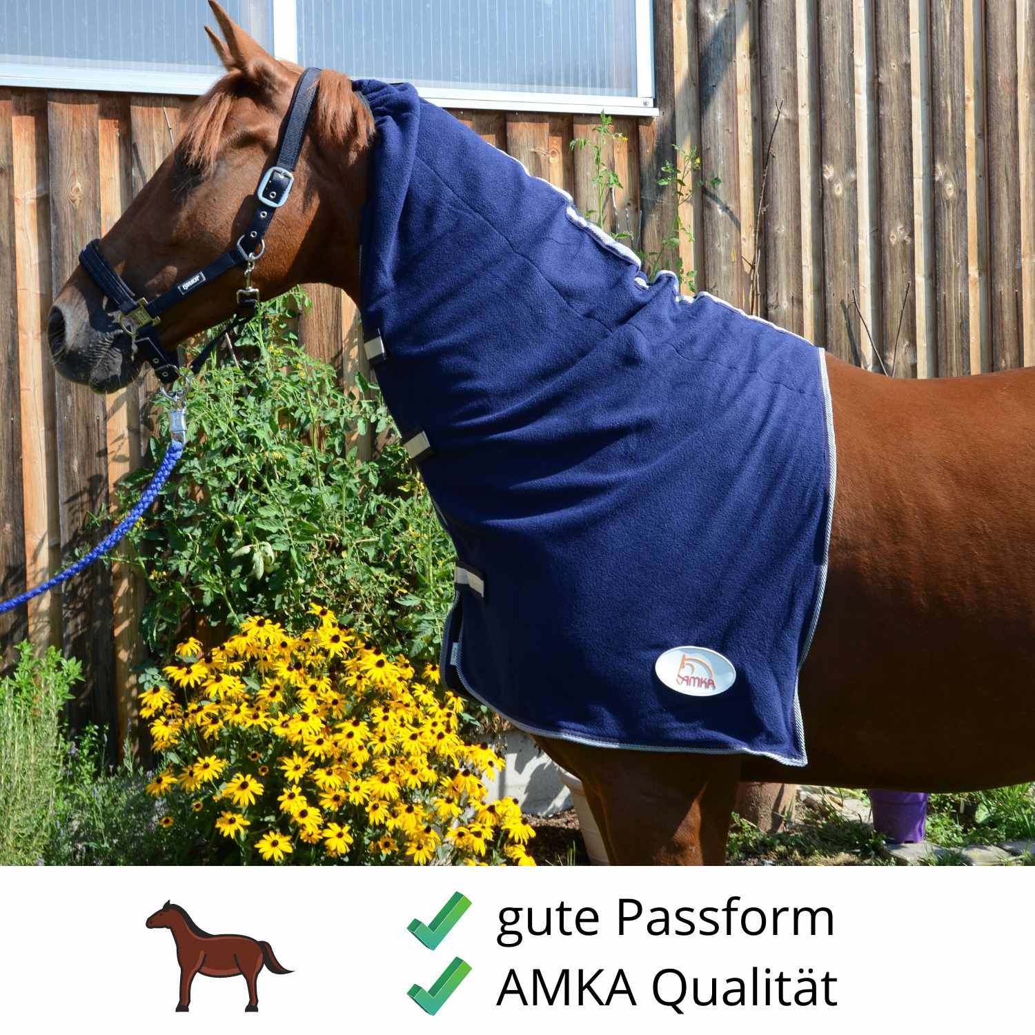 AMKA Pferde Fleece Halsdecke