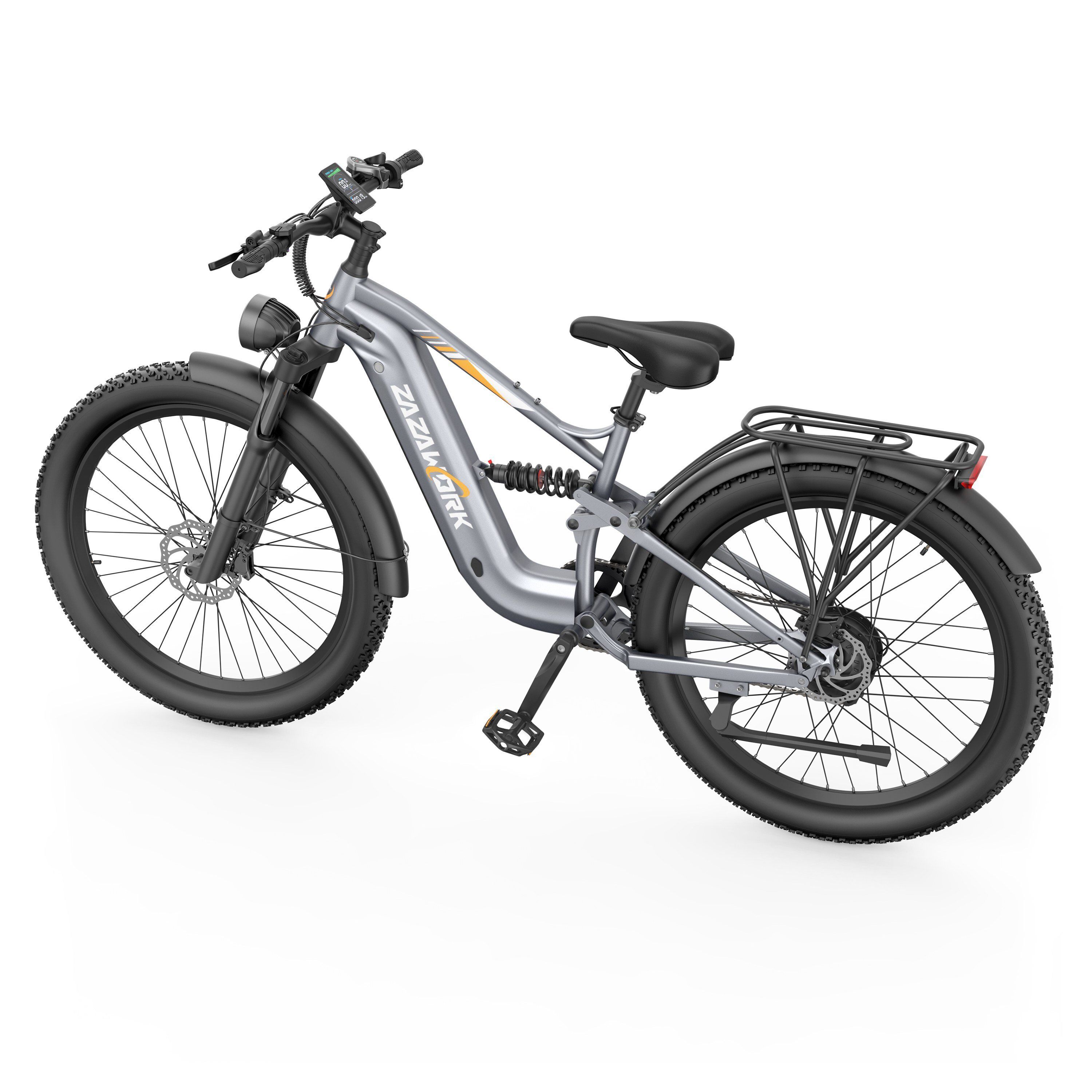 ZAZAWORK CF500 Elektrisches Mountainbike, 48V 20Ah Akku, 90 km Reichweite