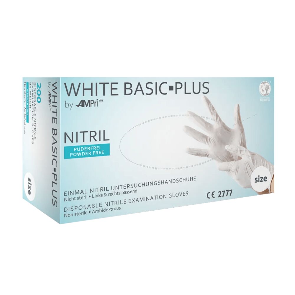 White Basic-Plus 200 St Handschuhe