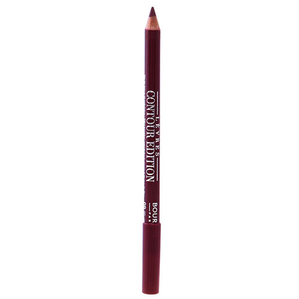 Weinroter Lipliner mit Kappe. Aufschrift: LÈVRES CONTOUR EDITION. Marke: Bourjois.
