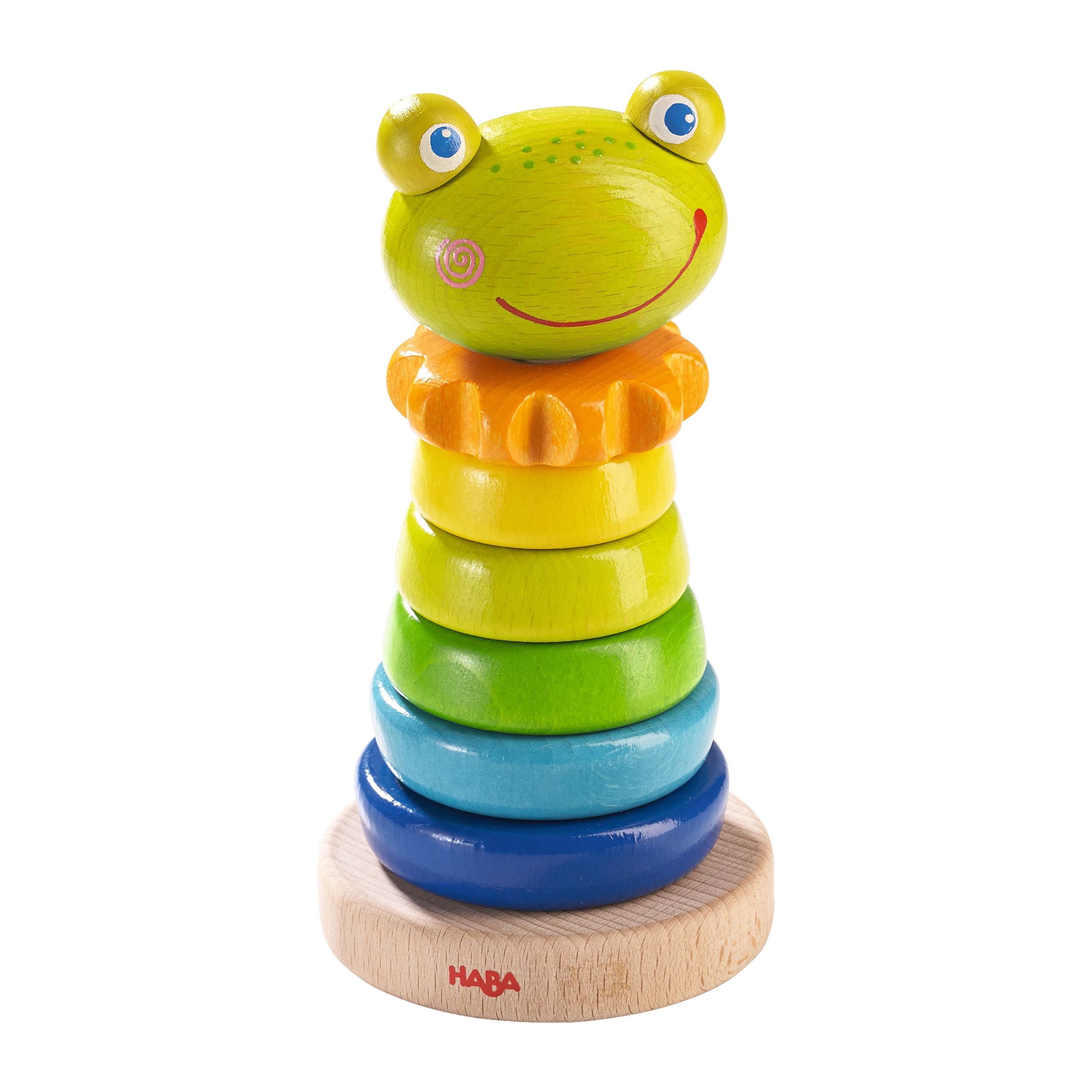 Haba Steckspiel Frosch, 8-tlg., Holzspielzeug 1 St