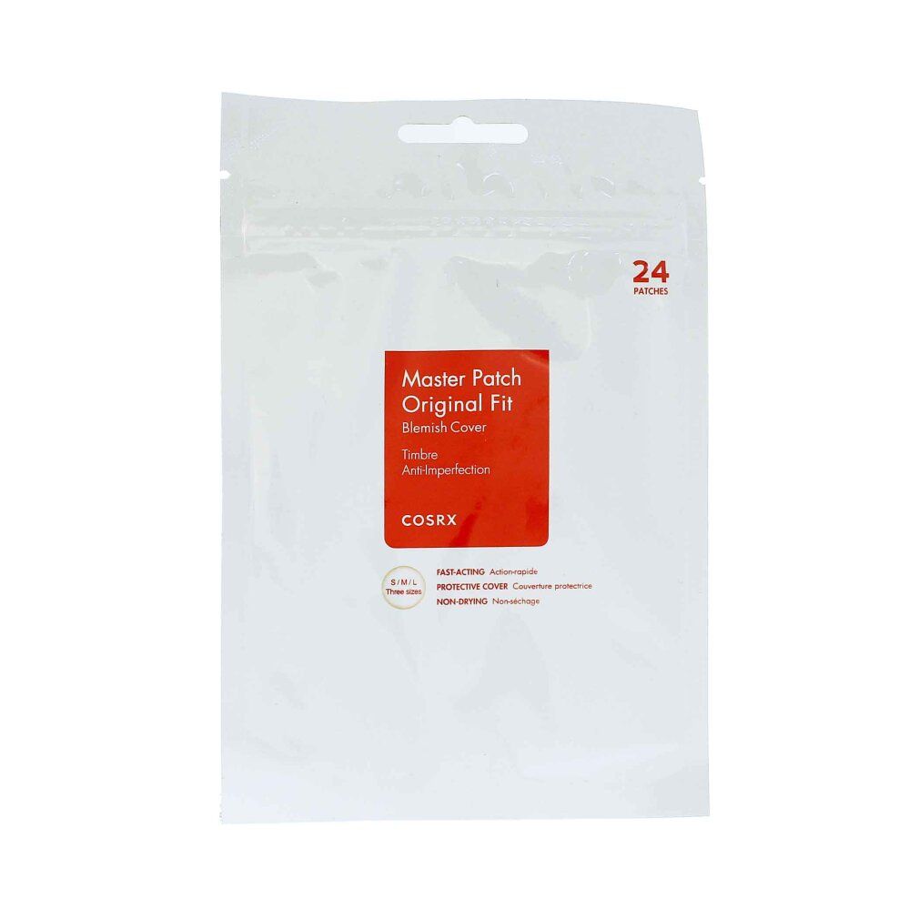 COSRX Master Patch Original Fit Packung mit 24 Flecken zur Pickelabdeckung.