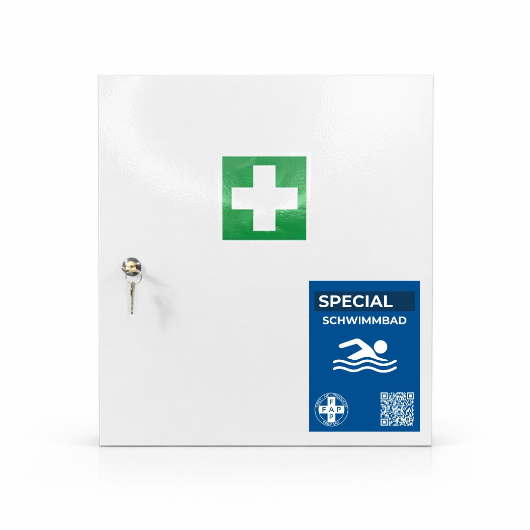 FAP First Aid Products Erste-Hilfe-Schrank Schwimmbad DIN 13157 - eintürig 1 St