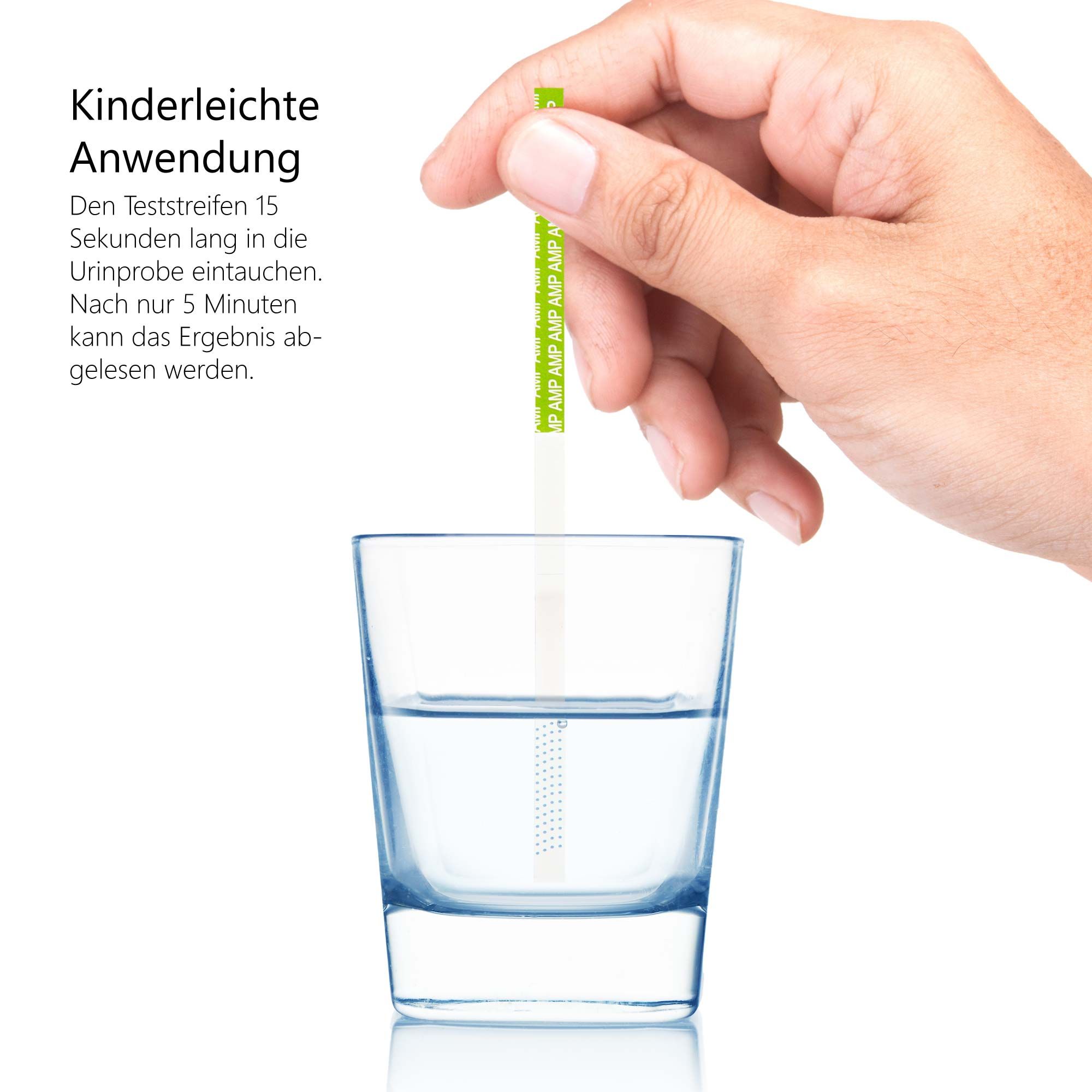 LuxmedIQ Drogenschnelltest für Amphetamin - Urin Drogentest Speed Pep - Cutoff 1.000 ng/mL