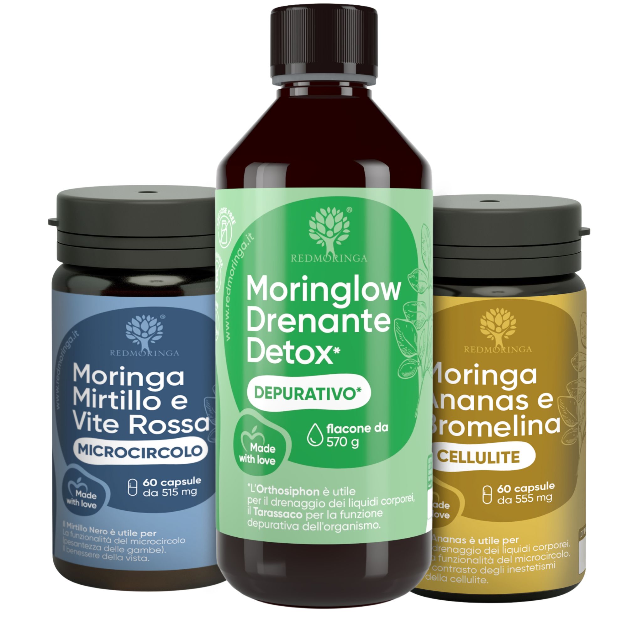 RedMoringa DETOX GAMBE 3in1
