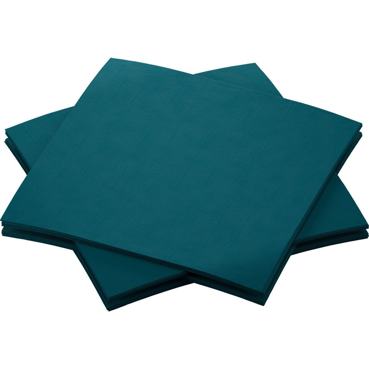 Bio-Dunisoft Servietten 20x20 in Ozean Teal 180 St Tücher