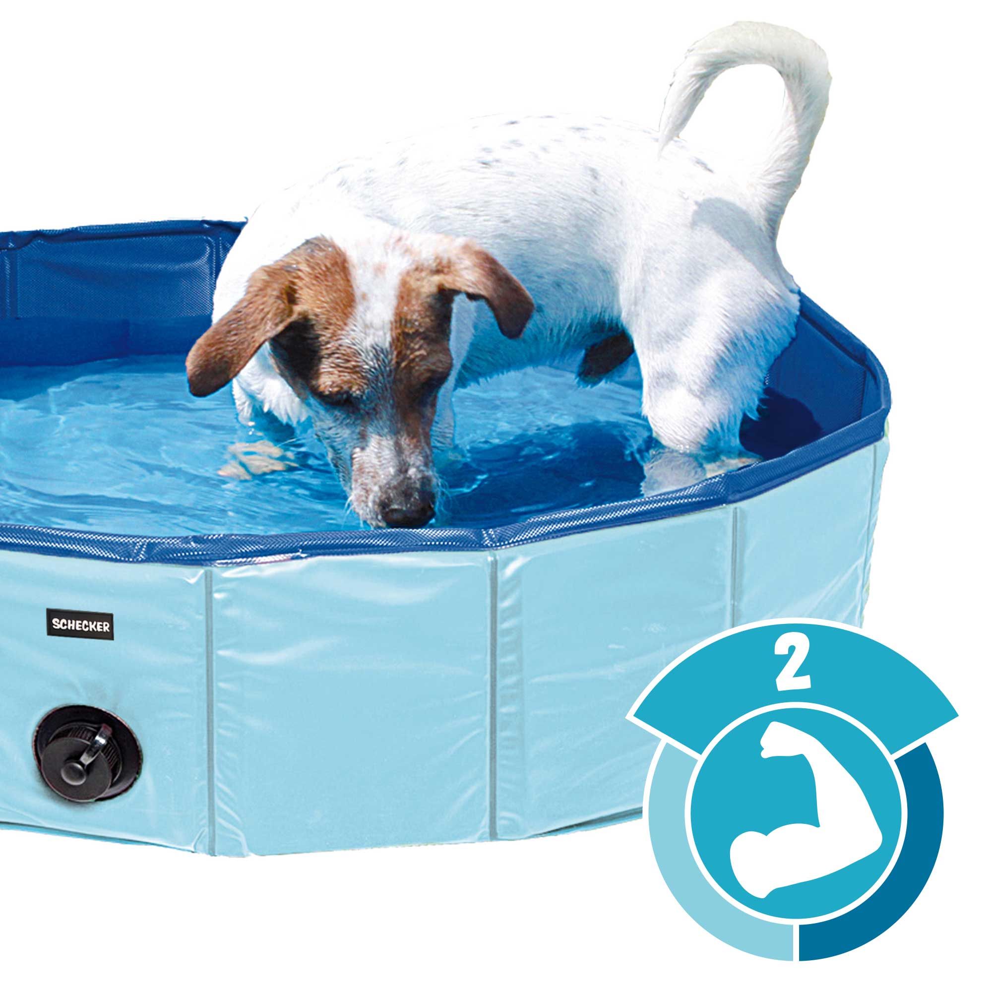 Doggy-Pool Planschbecken für Hunde Swimmig Pool 80 cm Durchmesser