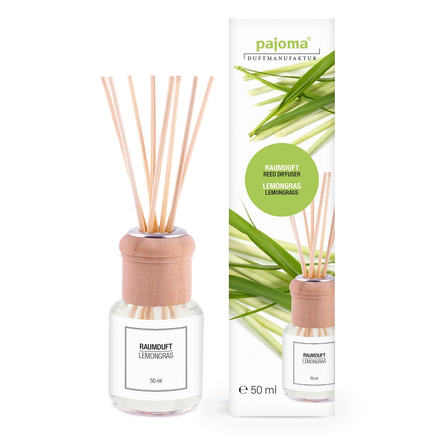 pajoma® Raumduft 50 ml inkl. Duftstäbchen, Lemongras
