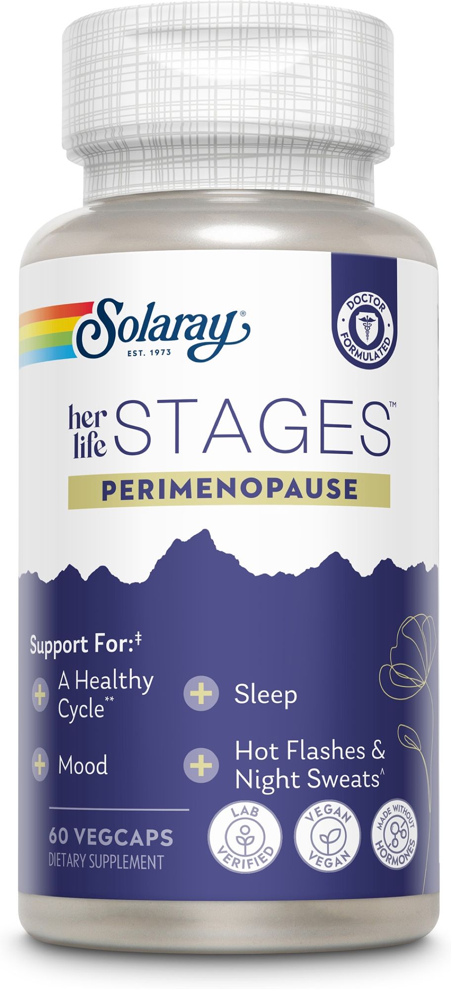 Solaray Stages Perimenopause Nahrungsergänzungsmittel, 60 Vegicaps.