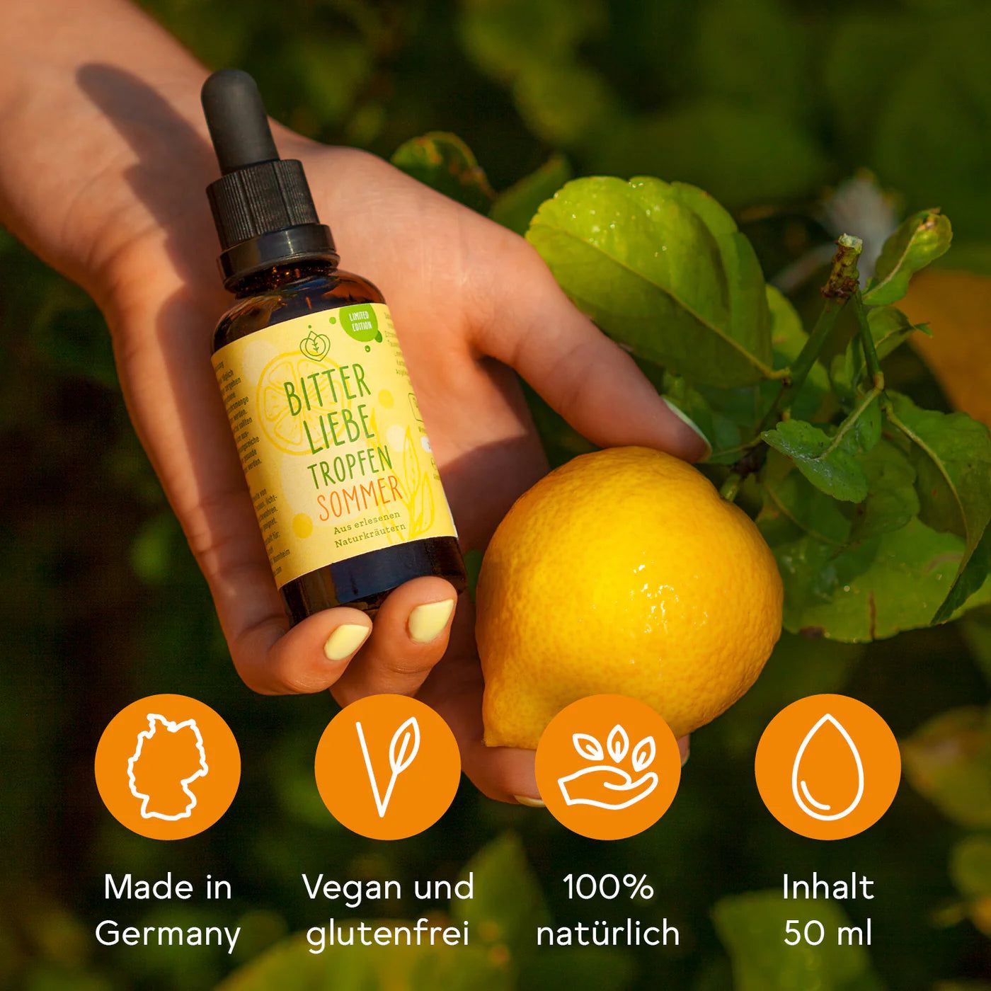 BitterLiebe - Bittertropfen - Bitterstoffe Tropfen limited Sommer Edition - für Dein Wohlbefinden